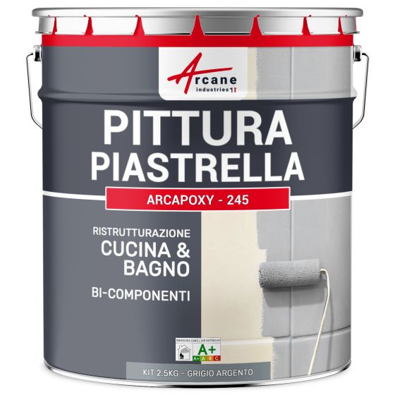 ARCAPOXY - 245 2.5 kg (fino a 25 m² in 2 strati) RAL 7001 - Grigio Argento