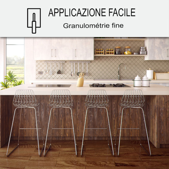 Beton cire Keuken: Werkblad, Achterwand