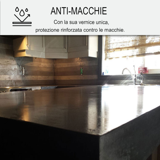 Beton cire Keuken: Werkblad, Achterwand