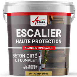 B‚ton Cir‚ Escalier - Kit Complet-kit2m2-Nankin-Jaune-Aspect / Couleur