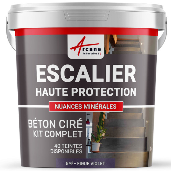 B‚ton Cir‚ Escalier - Kit Complet-kit5m2-Figue-Aspect / Couleur