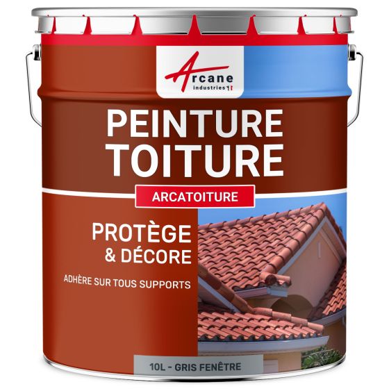 Peinture Toiture et Tuiles : Arcatoiture - Gris fenetre 10L