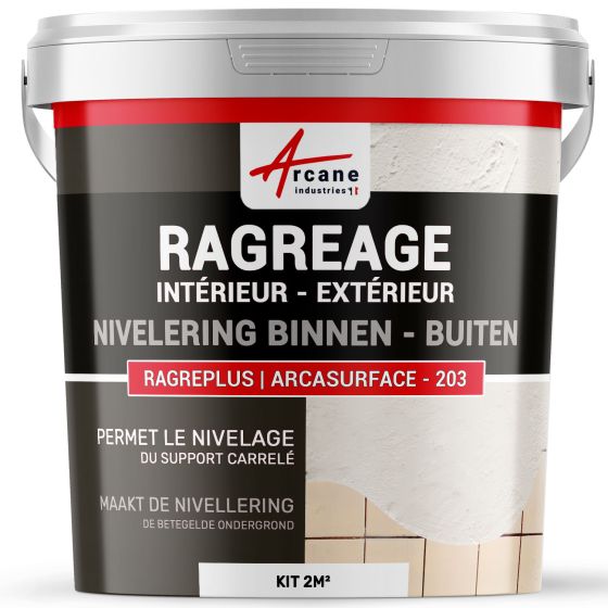 Egalisatie op badkamertegels voor plaatsing - ARCASURFACE -203 2m²