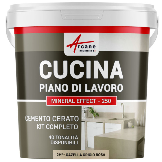 Cemento Cerato Cucina 2 m² Gazzella Grigio Rosa Cemento Cerato Cucina 2 m² Gazzella Grigio Rosa