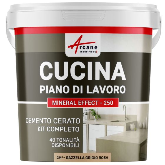 Cemento Cerato Cucina 2 m² Gazzella Grigio Rosa Cemento Cerato Cucina 2 m² Gazzella Grigio Rosa