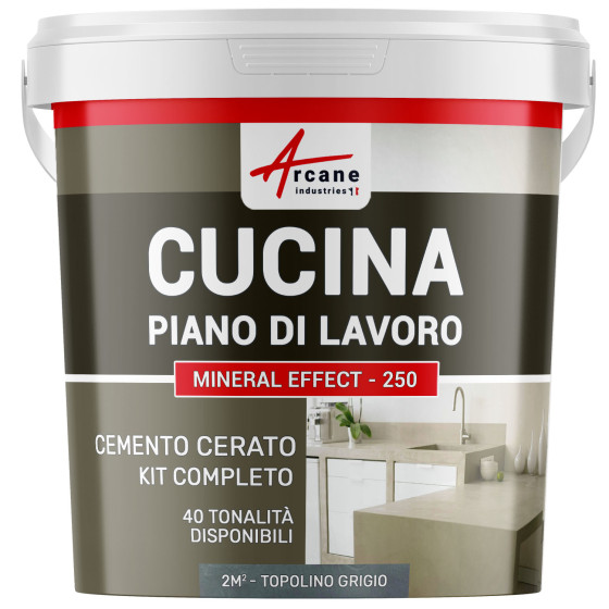 Cemento Cerato Cucina 2 m²  Topolino Grigio