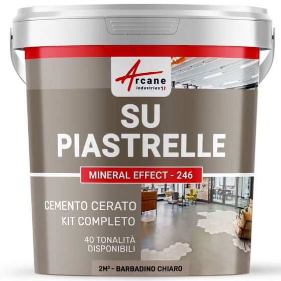 KIT CALCESTRUZZO CERATO GRIGIO SU PIASTRELLE