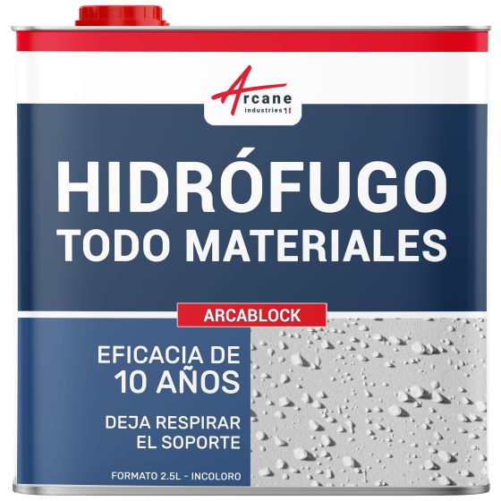 Producto Hidrófugo para Techo, Fachada y Materiales Porosos: ARCAFUGA - 2.5L