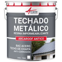 Membrana líquida para techos de chapa, Pintura impermeabilizante ARCAROOF ANTICO