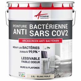 Peinture anti bactérienne, mur et plafond : Arcascreen Anti Bactérien  Couleur / Aspect