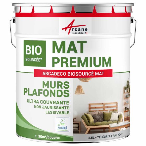 Pintura mate para pared y techo: ARCADECO BIOSOURCÉ MAT