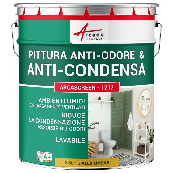 Pittura anti-condensa, anti-odore per ambienti umidi: Arcascreen - 1212 Pittura anti-condensa, anti-odore per ambienti umidi: Arcascreen - 1212