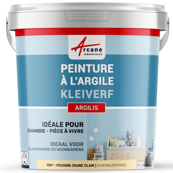 Natuurlijke kleiverf decoratie kinderkamer - ARGILIS - 15 m² (2