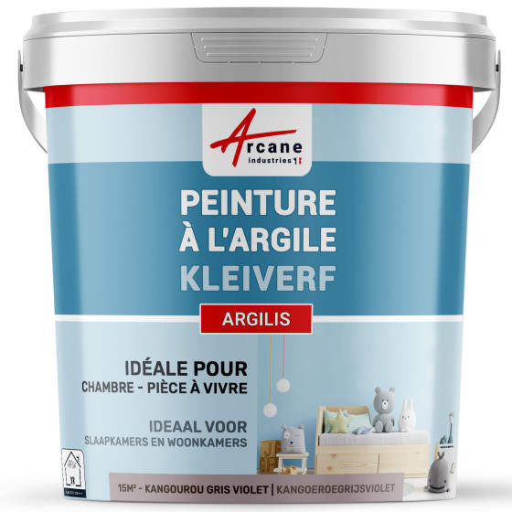 Natuurlijke kleiverf decoratie kinderkamer - ARGILIS - 15 m² (2