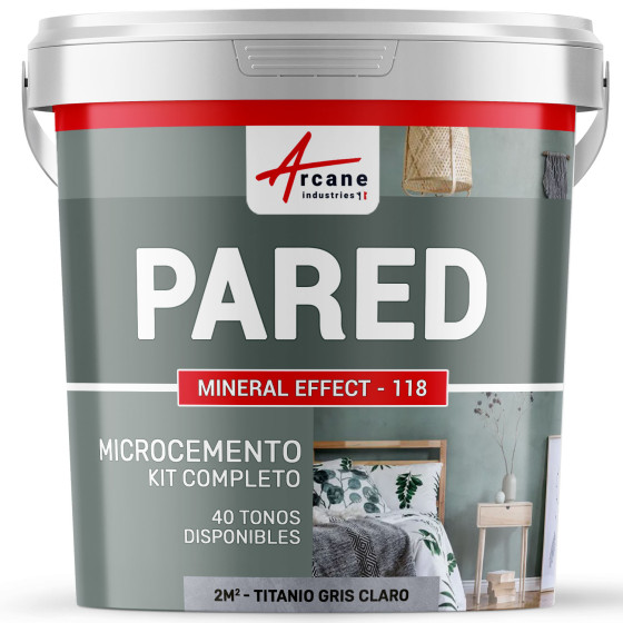 KIT DE HORMIGÓN PULIDO PARA PAREDES2 m² - Acabado mate