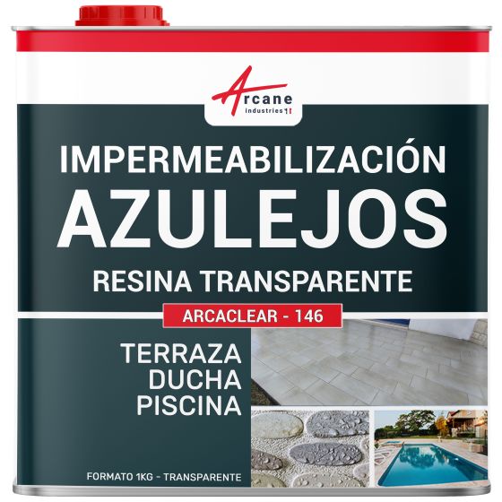 Resina transparente para impermeabilización de terrazas, azulejos, piscinas: ARCACLEAR