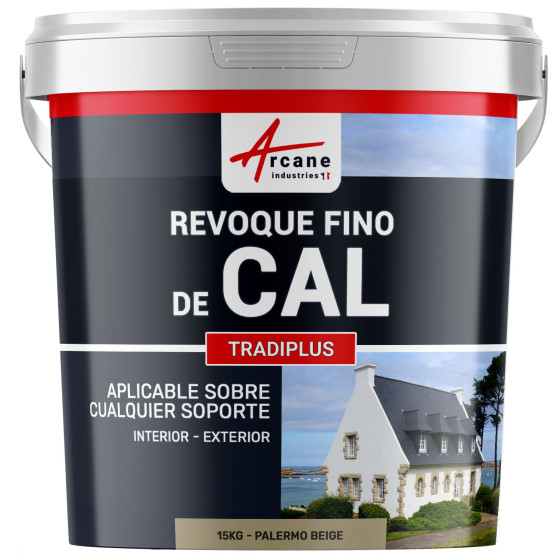 Revestimiento de Cal Fino para Decoración Interior y Exterior - TRADIPLUS15 kg (hasta 14 m²)