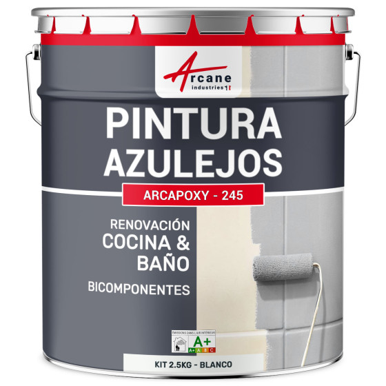 PINTURA PARA AZULEJOS DE COCINA Y BAÑO - ARCAPOXY AZULEJOS2.5 kg (hasta 25 m² en 2 capas)