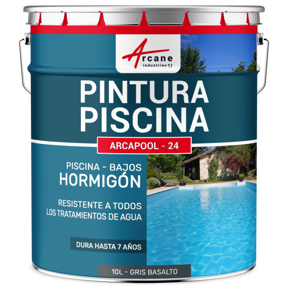 Pintura para Piscina de Hormigón  ARCAPOOL Gris Basalto  RAL 7012  10 L