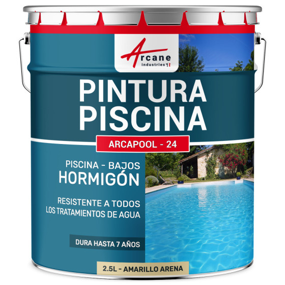 Pintura para Piscina de Hormigón  ARCAPOOL Amarillo arena   RAL 1002  2.5 L