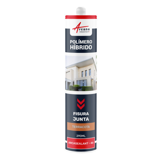 Masilla Polímero Híbrido para Fisuras y Juntas ARCAMASTIC JUNTA Y COLA 290 ml x 1  Terracota