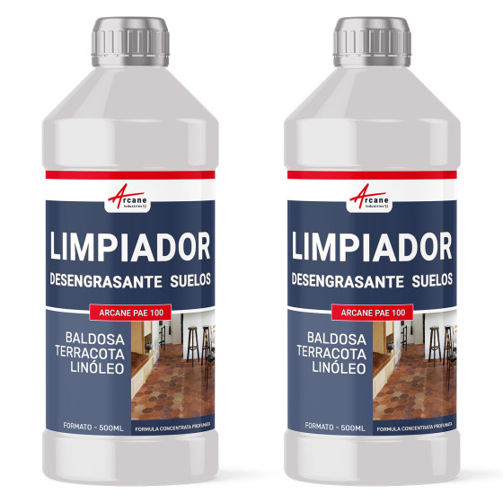 Limpiador Desengrasante para Suelos y Exteriores LIMPIADOR DESENGRASANTE SUELO 1 L (2 x 0.5 L)