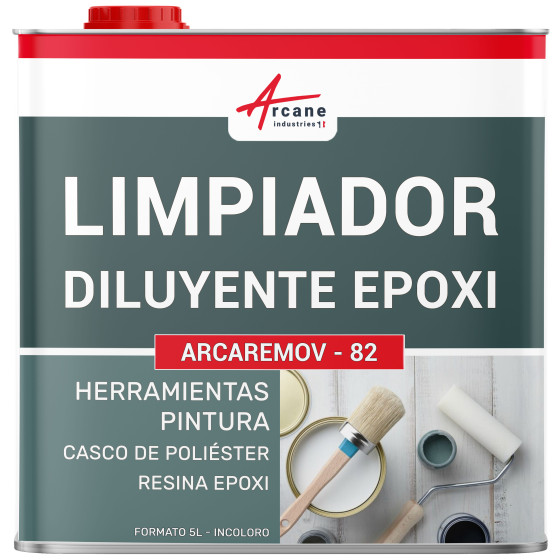 Diluyente para pintura epoxy y solvente de limpieza Limpiador de Equipos de Aplicación EPOXY - Limpiador de Casco 5 L