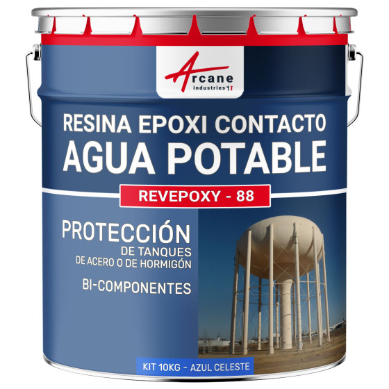 Pintura y revestimiento para agua potable ACS 10 kg Azul Celeste