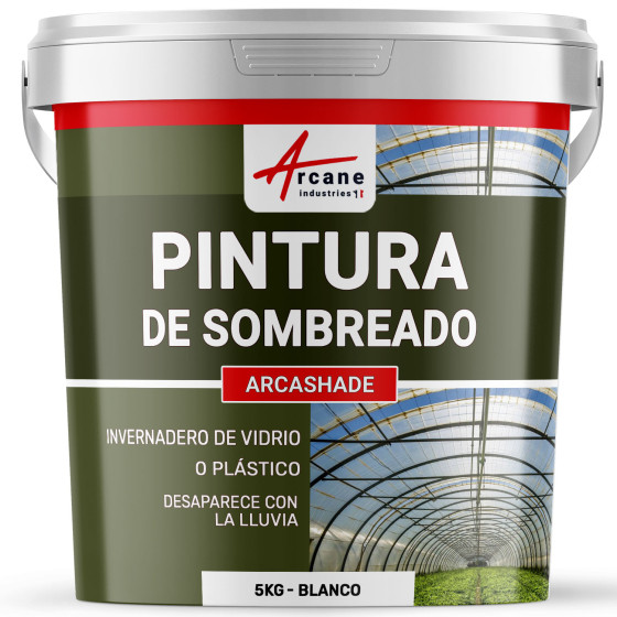 Pintura de sombreado para invernaderos agrícolas o industriales ARCASERRE Blanco 5 kg