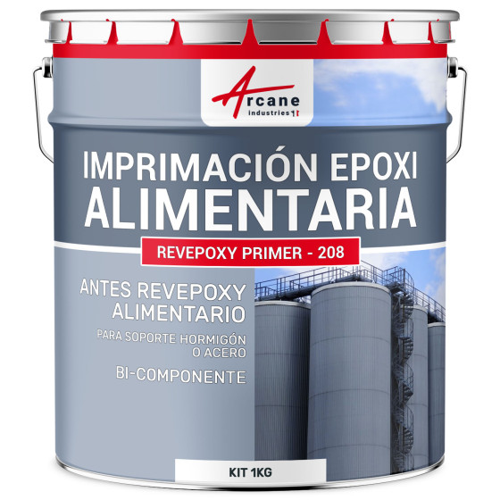 Imprimación para pintura alimentaria en depósitos de hormigón o acero  IMPRIMACIÓN EPOXI ALIMENTARIA 1 kg