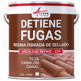 Pintura de impermeabilización fibrada Sellador para tejas - canaletas - canalones BOUCH' ETANCHE Blanco 2.5 L