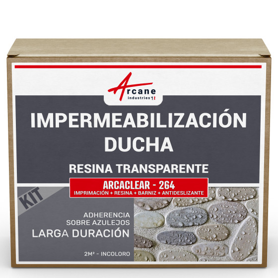 Kit de impermeabilización para ducha y baño transparente KIT ARCACLEAR DUCHA 2 m² Kit de impermeabilización para ducha y baño transparente KIT ARCACLEAR DUCHA 2 m²