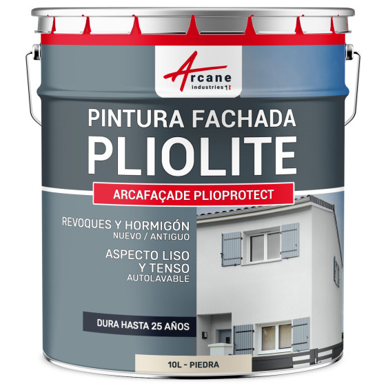 Pintura Pliolita ARCAFAÇADE PLIOPROTECT 10 L (+ o 80 m² en 1 capa) Piedra RAL 090 90 10