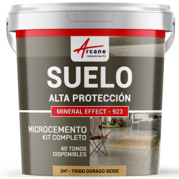 KIT DE MICROCEMENTO PARA SUELOS DE ALTA PROTECCIÓN Trigo Dorado Beige 2 m² (en 2 capas)