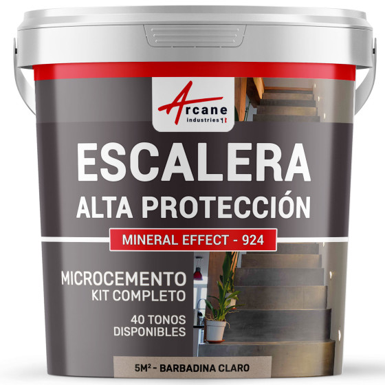 Hormigón Pulido para Escaleras Kit Completo Barbadina Claro 5 m² (en 2 capas)