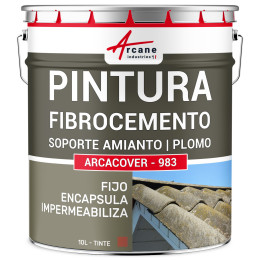 Pintura fibrocemento y encapsulado para soportes con asbesto y plomo ARCACOVER AMIANTE Teja 10 L