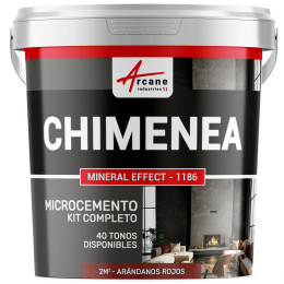 Kit de Hormigón Pulido para Chimenea Arándanos Rojos Rojo 2 m² (en 2 capas)