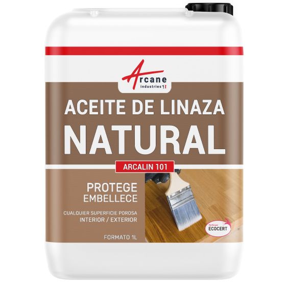 Aceite de linaza para mantenimiento de madera y piedras naturales Arcalin 101 1 L