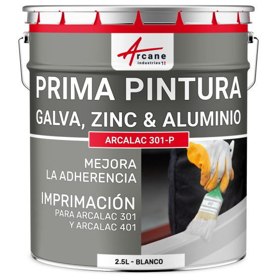 Primer para Pintura Galvanizada - Aluminio y Zinc Arcalaque 301P 2.5 L