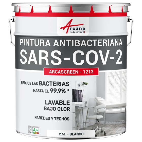 Pintura antibacteriana - para pared y techo ARCASCREEN ANTIBACTERIANO Blanco 2.5 L