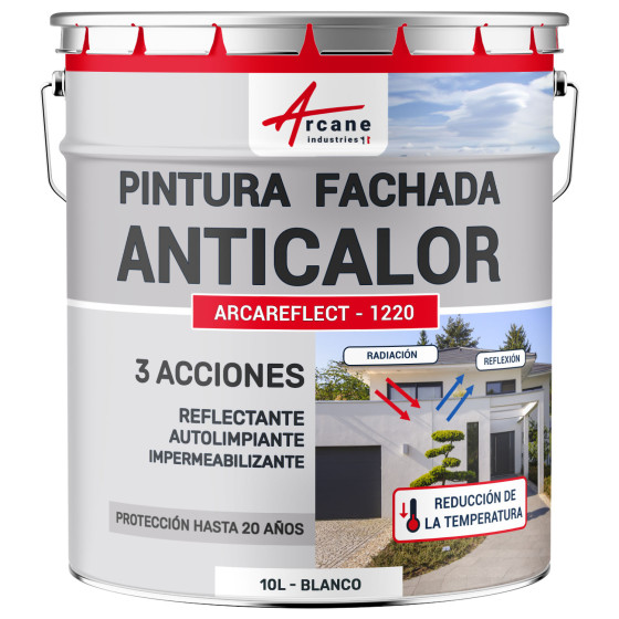 Pintura de fachada reflectante - anticalor ARCAREFLECT FAÇADE Blanco 10 L