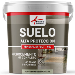 KIT DE MICROCEMENTO PARA SUELOS DE ALTA PROTECCIÓN - Marang Verde Claro - 10 m² (para 2 capas)