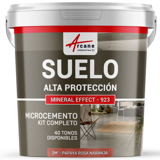 KIT DE MICROCEMENTO PARA SUELOS DE ALTA PROTECCIÓN - Papaya Rosa Naranja - 2 m² (en 2 capas) KIT DE MICROCEMENTO PARA SUELOS DE ALTA PROTECCIÓN - Papaya Rosa Naranja - 2 m² (en 2 capas)