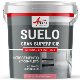 KIT DE MICROCEMENTO PARA SUELO DE GRAN SUPERFICIE ALTA PROTECCIÓN - Pitahaya Rosa - 120 m² (en 2 capas)