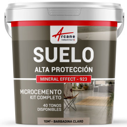 KIT DE MICROCEMENTO PARA SUELOS DE ALTA PROTECCIÓN - Barbadina Claro - 10 m² (para 2 capas)