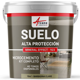 KIT DE MICROCEMENTO PARA SUELOS DE ALTA PROTECCIÓN - Barbadina Claro - 10 m² (para 2 capas)