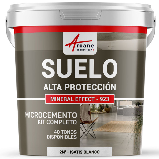 KIT DE MICROCEMENTO PARA SUELOS DE ALTA PROTECCIÓN - Isatis Blanco - 2 m² (en 2 capas)