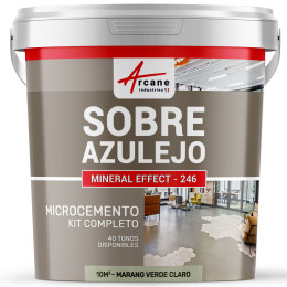 KIT DE HORMIGÓN PULIDO PARA AZULEJOS - Marang Verde Claro - 10 m² (para 2 capas)