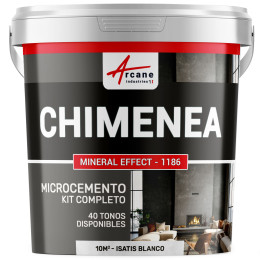 Kit de Hormigón Pulido para Chimenea - Isatis Blanco - 10 m² (para 2 capas)