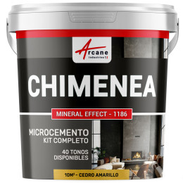 Kit de Hormigón Pulido para Chimenea - Cedro Amarillo - 10 m² (para 2 capas)